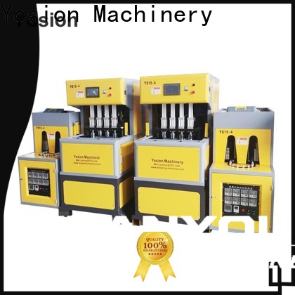 Yosion Machinery 2 cavity semi automatic pet bottle blowing machine price supply for medicine bottle